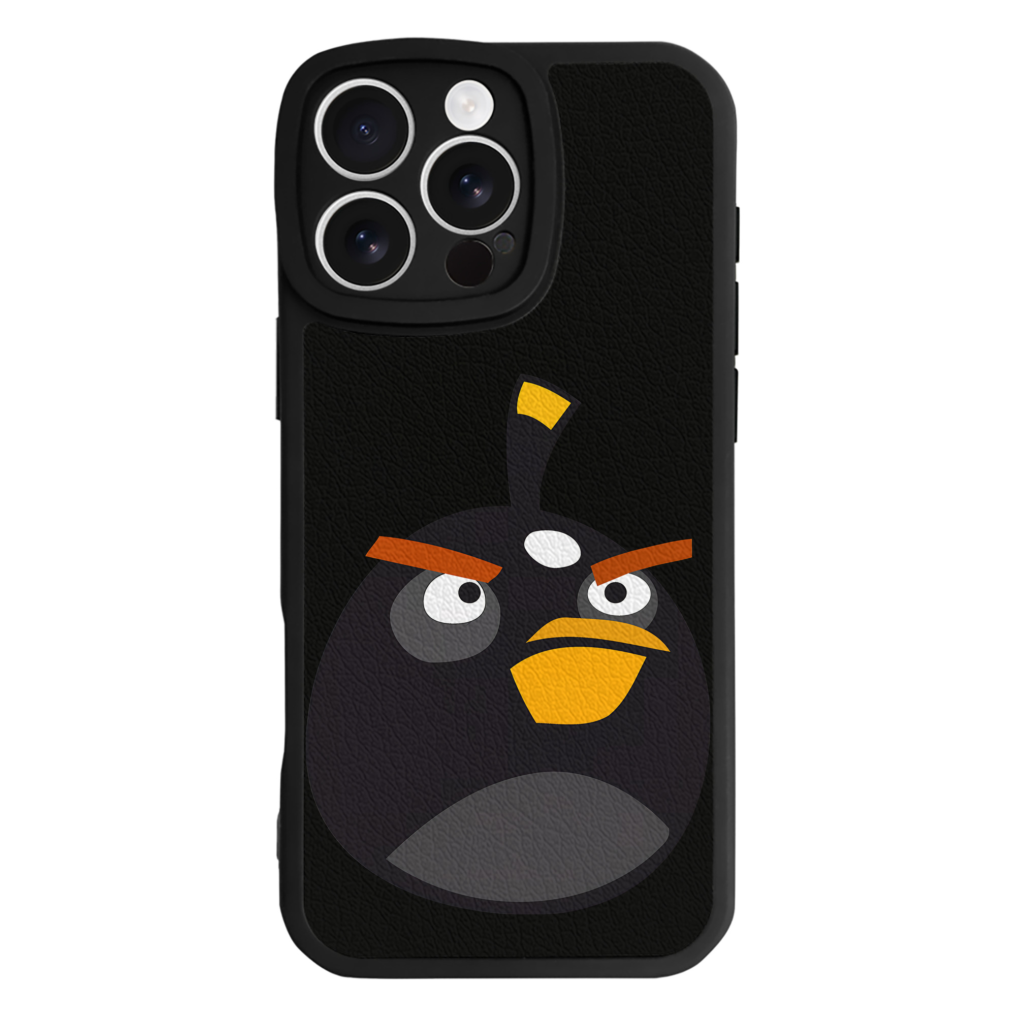 （画像用） Angry Birds アングリーバード 【iPhone 16シリーズ対応】シリコンスマホケース（レザー調） 材質：シリコン